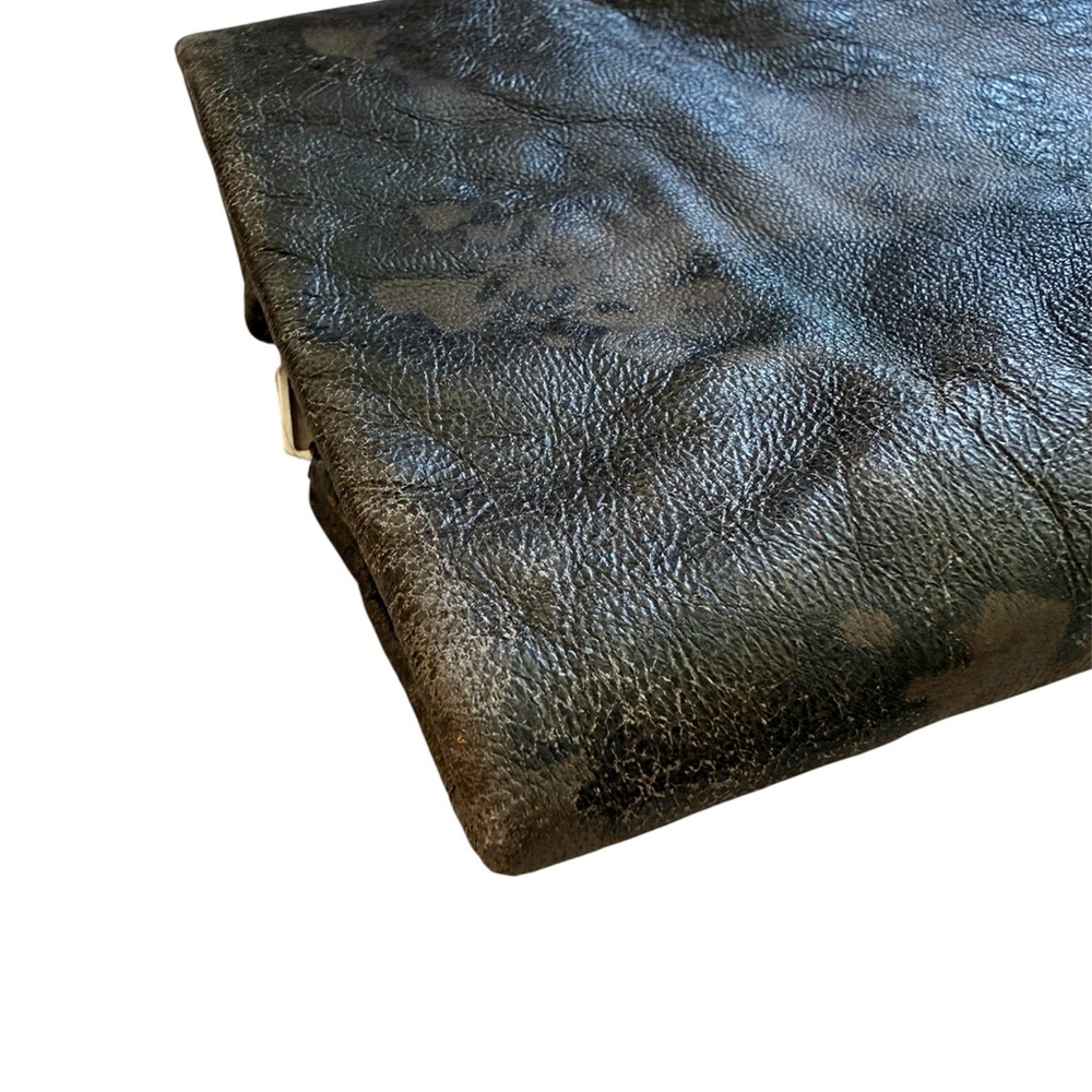 All Saints Drury Marbled Leather Jacket - Picture 6 of 6
